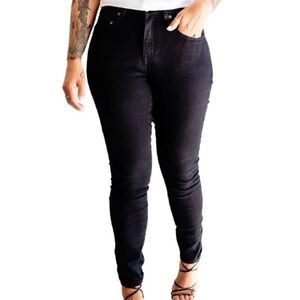 Dapper Boi Skinny Black Jeans Size 34